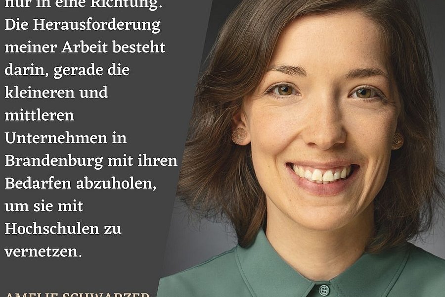 Amelie Schwarzer mit Zitat