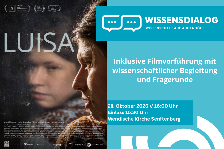 Filmplakat LUISA mit Informationen zu Ort und Zeit der Veranstaltung